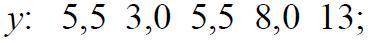 решить задание. Прикрепляю пример выполнения этого задания для y: 0,1 0,8 0,7 2,8 1,6;. Эксперимента