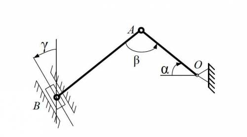 МЕХАНИКА Кривошипно-шатунный механизм ОАВ приводится в движение кривошипом ОА, который в рассматрива