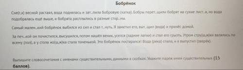 4 класс надо выписать словосочетания с именами существительными данными в скобках