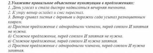 Укажите правильное объяснение пунктуации в предложениях .​