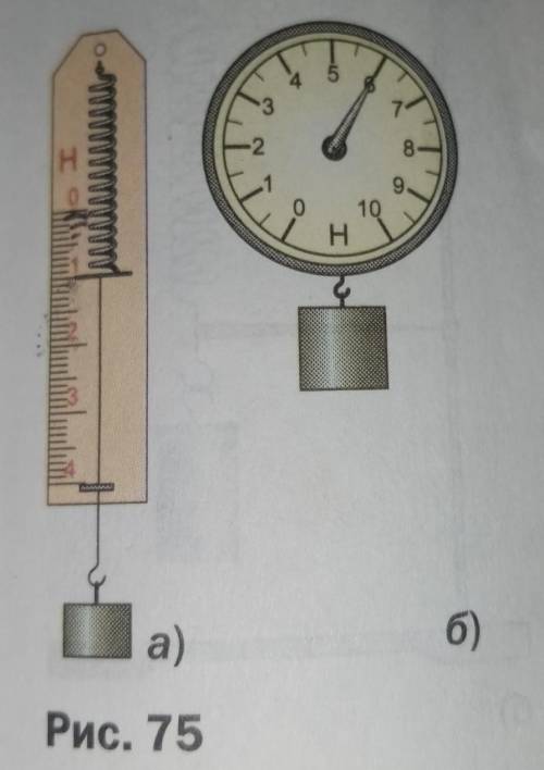 Чему равен вес каждого груза (см. рис 75)? Укажите точку его приложения. ​