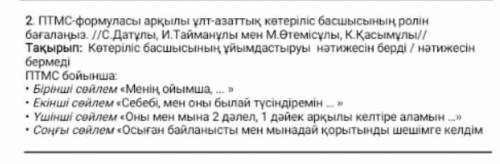 2 ПТМС-формуласы арқылы ұлт-азаттық көтеріліс басшысының ролін бағалаңыз. //С. Датұлы, И. Тайманұлы