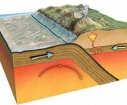 Рассмотрите рисунок и определите а) вид тектонического движения по рисунку__в) объясните данный проц