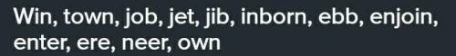 Unjambl the words.j,i, e, n, o, t, i, e, r, w, v, b.​