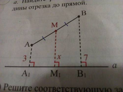 Изобразите что отрезок АВ пересекает прямую а.А также найдите значение х с объяснением