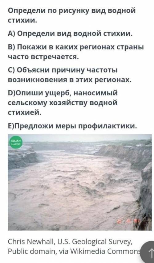 Определи по рисунку вид водной стихии ​