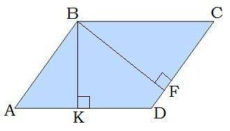 Дано: CD= 12 см; AD= 10 см; BK=3 см. Найти: S(ABCD). ответ: площадь параллелограмма ABCD равна__ см