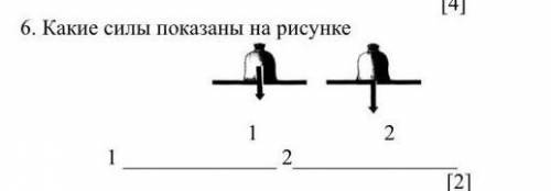 Какие силы показаны на рисунке​