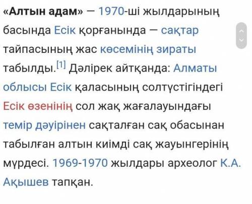 Алтын киімді адамның бешпеті​