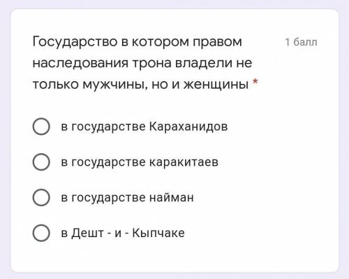 Государство в котором правом наследования трона владели не только мужчины, но и женщин​