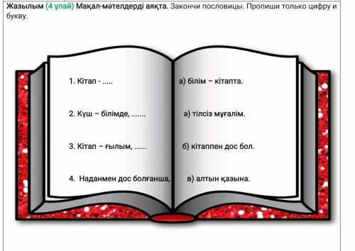 нужно составить пословицу из слов допустим напишите так 1.А и.т.д ​