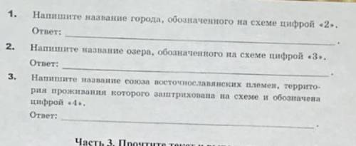 надо указать название объектов которые обозначены цифрами