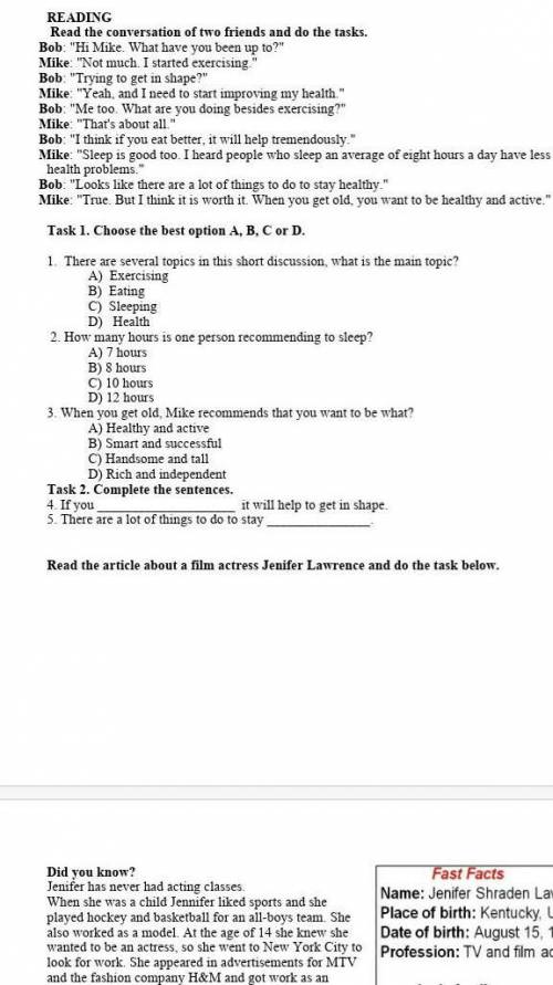 Task 1. Choose the best option A, B, C or D. 1. There are several topics in this short discussion, w