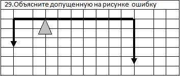 Объясните допущенную на рисунке ошибку. расписать все как надо.