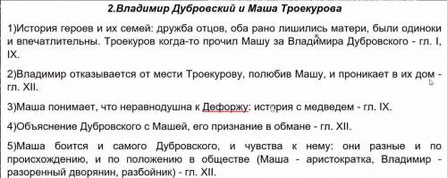 надо Нужно написать сочинение по произведению Дубровский, на тему Владимир Дубровский и Маша Трое