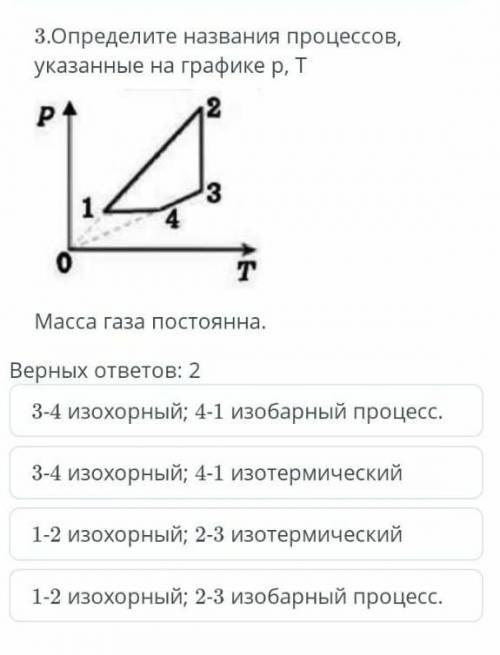 Определите названия процессов, указанные на графике