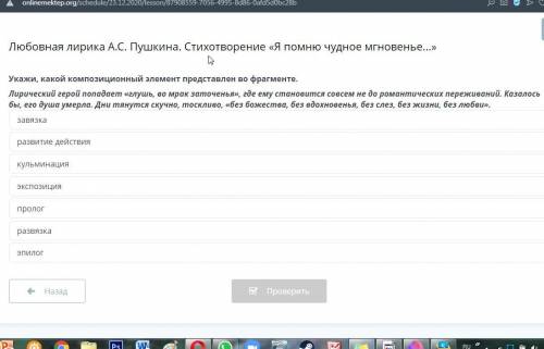 Любовная лирика А.С. Пушкина. Стихотворение «Я помню чудное мгновенье…»