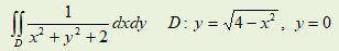 Найти двойные интегралы на области D ограниченной линиями: