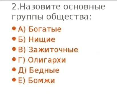 зделайте, здесь надо округлить основные группы общества.​