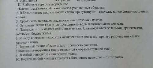 полугодовая контрольная работа по биологии. выберете неверное утверждение и исправьте его.