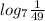 log_{7} \frac{1}{49}