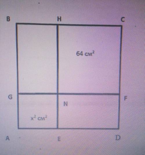 6. На рисунке даны 2 квадрата ABCDи NHCF.Вычислите:а) периметр квадрата ABCDб) площадь квадрата ABCD