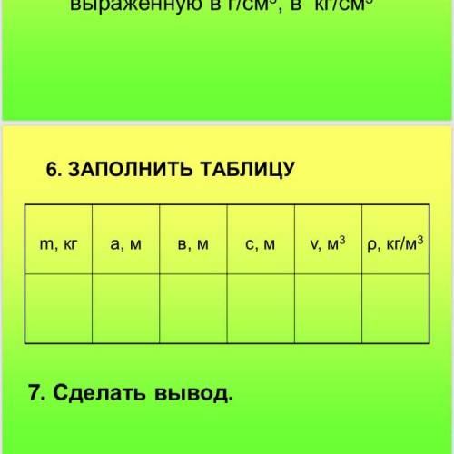 учёные мне физика заполните таблицу