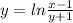 y=ln\frac{x-1}{y+1}