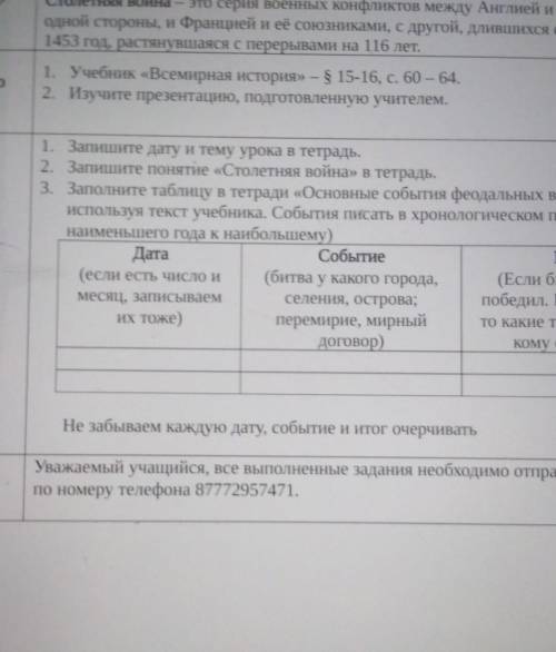 . Учебник «Всемирная история» — $ 15-16, с. 60 - 64, 2. Изучите презентацию, подготовленную учителем