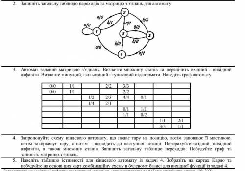 решить графы , конечные автоматы 2,3 задание