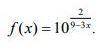 Вычислить предел. f(x) = 10^(2/(9-3*x))