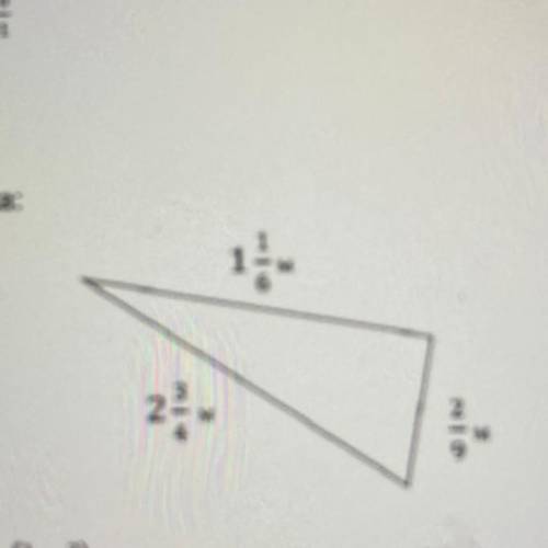 наидите периметр треугольника со сторогами 1целая 1/6; 2целых 3/4; 2/9. Можно подалуимта я вам
