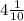 4 \frac{1}{10}