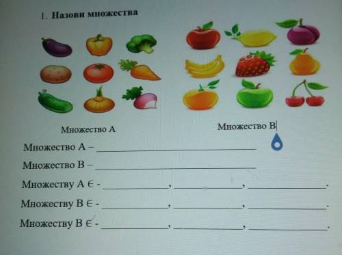 1. Назови множества СМножество АМножество вМножество А-Множество В -Множеству АЄ-Множеству В€ -Множе