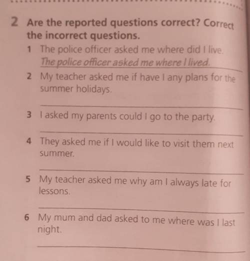 2 Are the reported questions correct? Correct the incorrect questions.