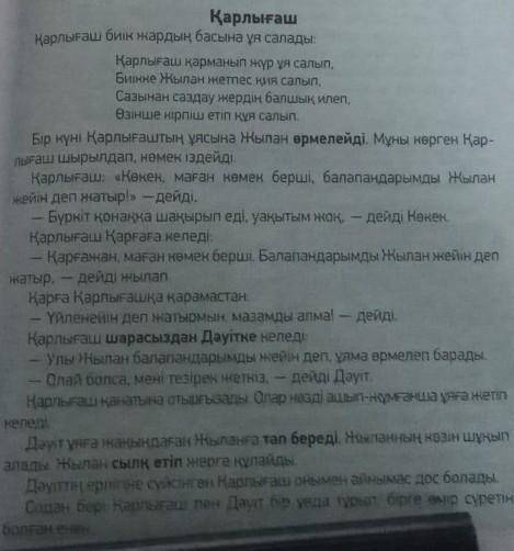 Запишите пятью предложениями содержание текста заранее