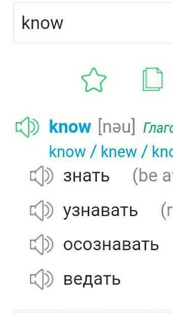 Как переводится слово с английского языка транскрипция слово know ​