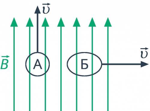 На рисунке показано направление линий магнитного поля. В этом магнитном поле перемещают замкнутый ви