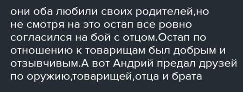 ТАРАС БУЛЬБА Отношение братьев к родителям и товарищам Заранее