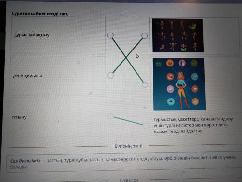 Денсаулық - зор байлық. 1-сабақ Суретке сәйкес сөзді тап.қымбат сыйUSAдәрі-дәрмектерді ішуOUNүйдің м