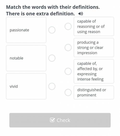 Match the words with the definition​