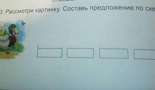 3. Рассмотри картинку. Составь предложение по схеме.П​