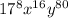 17^8x^{16}y^{80}