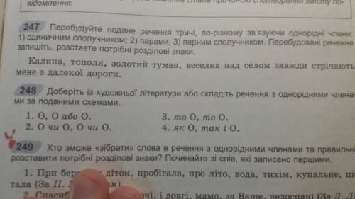 Номер 248 ответы должны быть не списаны