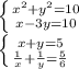 \left \{ {{x^{2}+y^{2}=10} \atop {x-3y=10}} \right. \\\left \{ {{x+y=5} \atop {\frac{1}{x}+\frac{1}{y}=\frac{5}{6} }} \right.