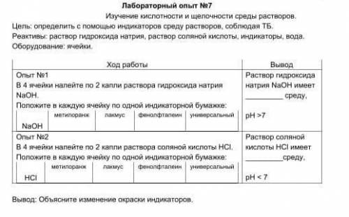 с лабораторным опытом #7 по химии дам, 1 и 2 опыт сделать.