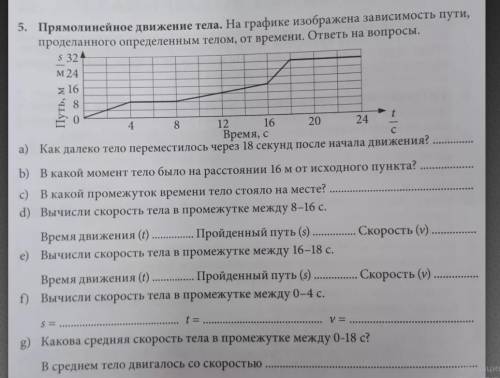 Прямолинейное движение тела