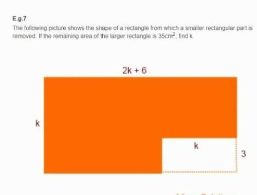 The following picture shows the shape of rectangle from which a smaller rectangular part is removed