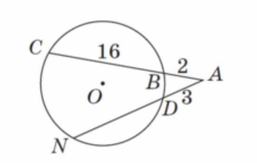 Дано: AB=2, BC=16, AD=3.Знайти: ND​