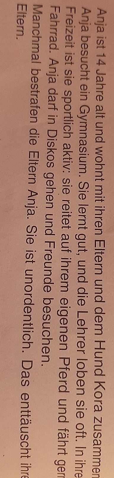 Anja möchte mehr Zeit mit den Eltern verbringen, aber sie arbeiten von früh bis spät. Am Wochenende